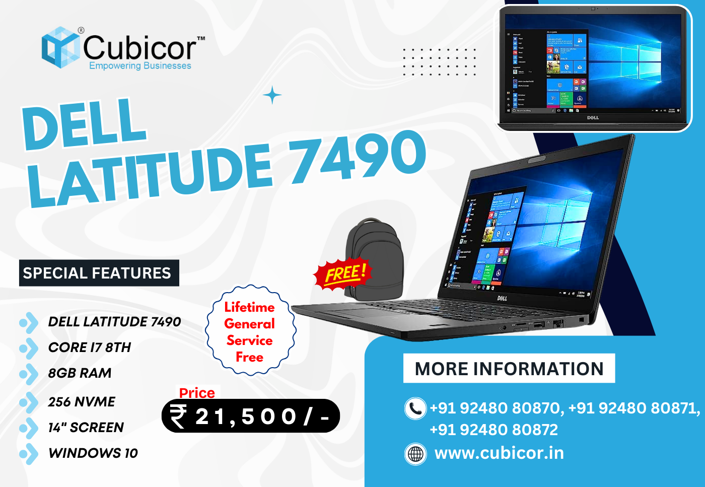 Dell Latitude 7490 i7 8th Gen Price in Hyderabad – Full Review, Features & Best Deal (2025-2026)