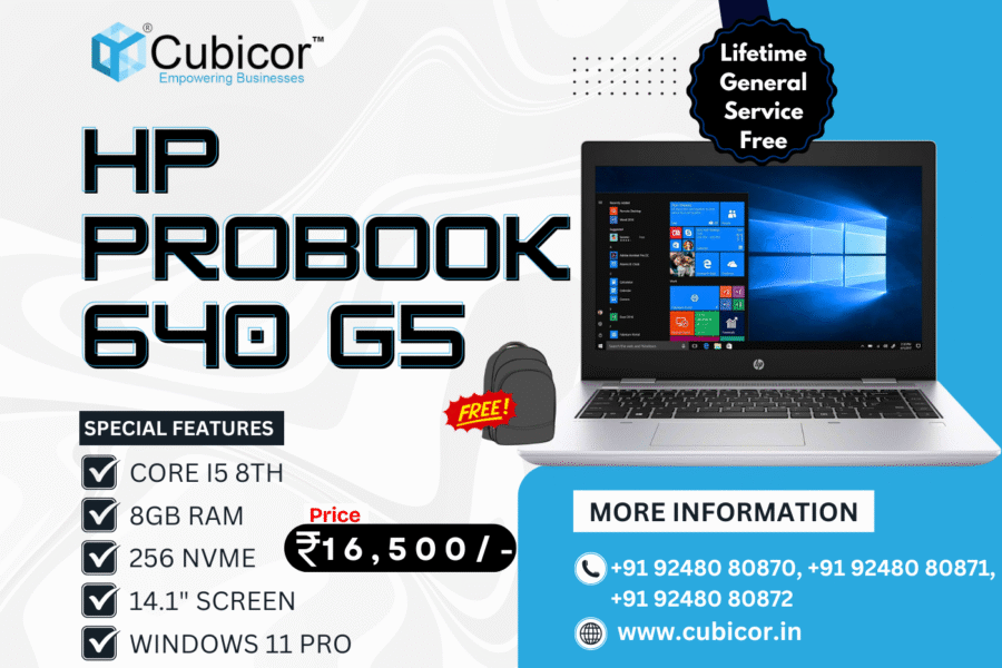 HP ProBook 640 G5 in Hyderabad – Full 2025 Review, Price, Specifications & Best Deals | Cubicor