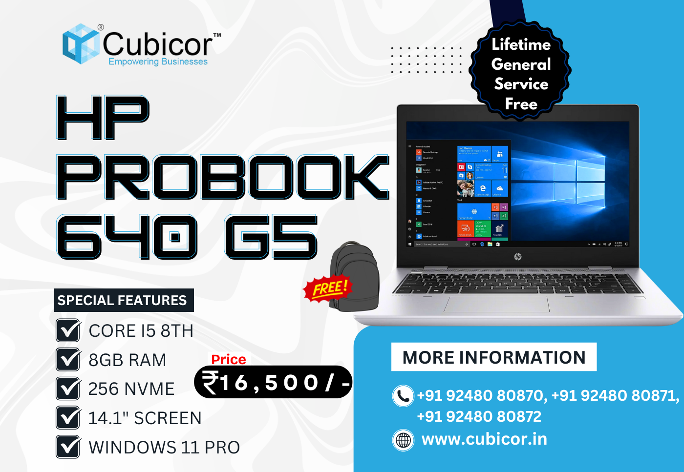 HP ProBook 640 G5 in Hyderabad – Full 2025 Review, Price, Specifications & Best Deals | Cubicor