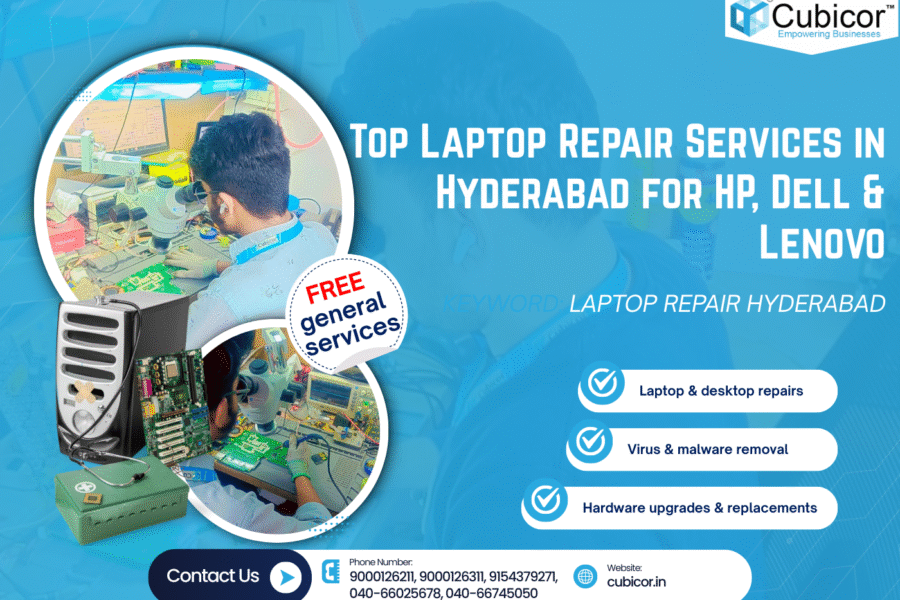 Top Laptop Repair Services in Hyderabad for HP, Dell & Lenovo – Complete Guide (2025)