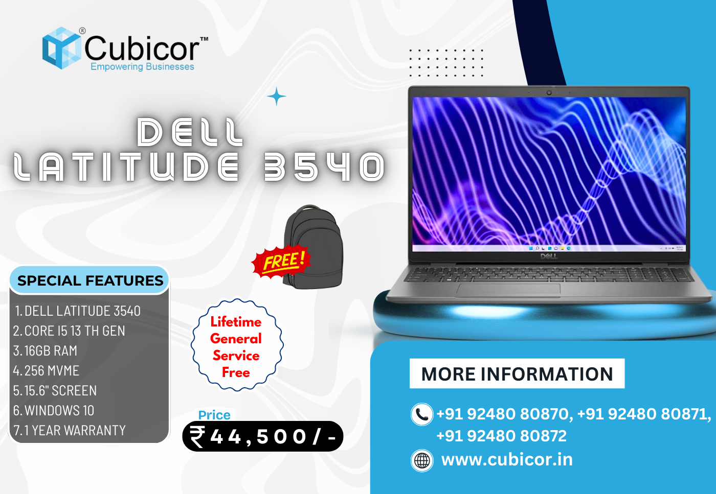 Dell Latitude 3540 i5 13th Gen Laptop – Full Specifications, Price & Best Deals in Hyderabad (2025–2026 Guide)