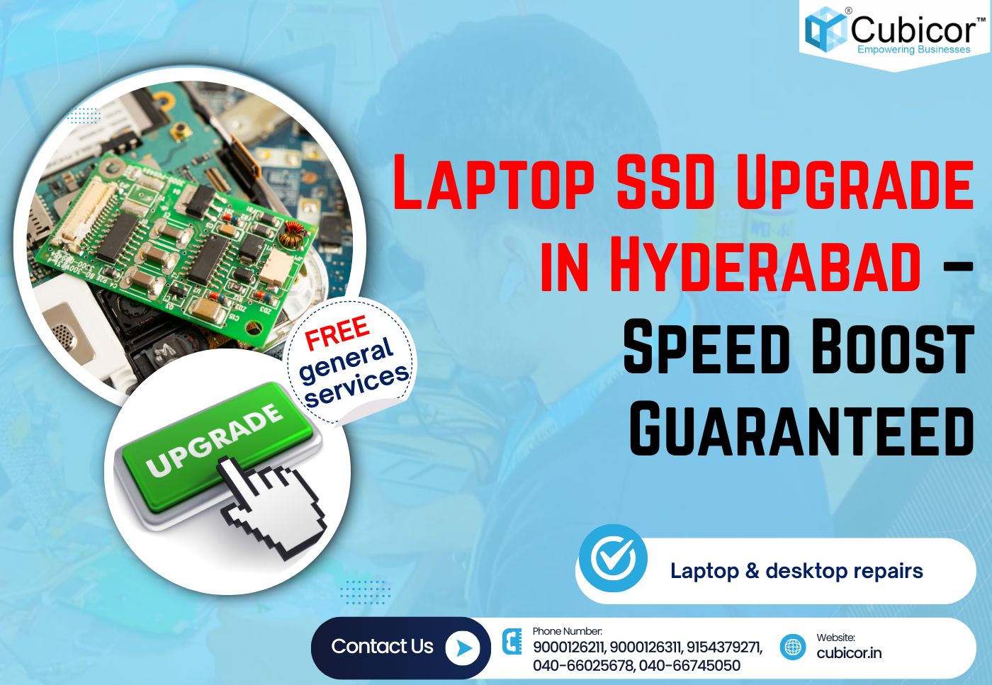 Laptop SSD Upgrade in Hyderabad – Speed Boost Guaranteed